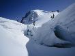 Tourist Climbers Ascend Snow-Covered Montblanc by Thomas J. Abercrombie Limited Edition Pricing Art Print