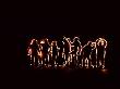 Light Of A Flashlight Outlines A Group Of People by Tom Murphy Limited Edition Print
