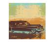 Brown Retro Car I by Yashna Limited Edition Print