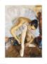 Ballerina Fixing Her Shoe by Vasily Bratanyuk Limited Edition Print