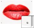 Close Up Of Womans Lips by I.W. Limited Edition Pricing Art Print