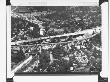 Aerial View Of Construction Of New Six-Lane Bridge Spanning The Arroyo Seco On Hollywood Freeway by J. R. Eyerman Limited Edition Print