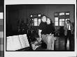 Burt Lancaster And Kirk Douglas Singing As Other Plays Piano At Rehearsal For 30Th Academy Awards by Leonard Mccombe Limited Edition Print