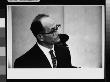 Nazi War Criminal Adolf Eichmann Listening To Indictment Read By Judge Moshe Landau During Trial by Gjon Mili Limited Edition Print