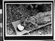 Blindfold And Bandaged American Soldier Atop A Stretcher While Clasping Hands In Prayer by W. Eugene Smith Limited Edition Pricing Art Print