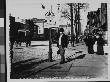 Chemist And Photographer Wallace G. Levison Next To A Sign Advertising Horse Blankets by Wallace G. Levison Limited Edition Print