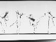 Multi-Image Reverse Negative Print Of Dancer Ray Bolger Doing A Tap Dance Routine by Gjon Mili Limited Edition Print