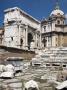 Old Ruins And A Neighbouring Church At La Romana Forum, Rome, Italy by David Clapp Limited Edition Print