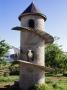 Goat House, Cylindrical Building With Spiral Ramp For Goats, With Goat In View, Cape Town Region by Kim Sayer Limited Edition Print