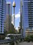 Metro Monorail At Darling Harbour And Amp Tower, Sydney by Marcel Malherbe Limited Edition Print