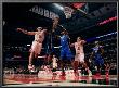 Orlando Magic V Chicago Bulls: Carlos Boozer, Rashard Lewis, Dwight Howard And Joakim Noah by Jonathan Daniel Limited Edition Print
