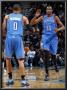 Oklahoma City Thunder V New Orleans Hornets: Kevin Durant And Russell Westbrook by Layne Murdoch Limited Edition Pricing Art Print