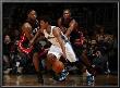 Miami Heat V Washington Wizards: Nick Young, Lebron James And Chris Bosh by Ned Dishman Limited Edition Print