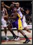 Los Angeles Lakers V Milwaukee Bucks: Lamar Odom And Drew Gooden by Jonathan Daniel Limited Edition Pricing Art Print