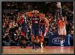 Atlanta Hawks V New York Knicks: Al Horford And Josh Smith by Jeyhoun Allebaugh Limited Edition Print