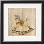 Rocking Horse With Orange Saddle by Catherine Becquer Limited Edition Print