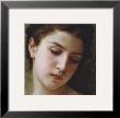 Head Study Of A Young Girl (Detail) by William Adolphe Bouguereau Limited Edition Print