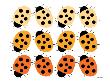 Orange Lady Bug Family by Avalisa Limited Edition Print