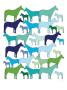 Cool Horse Pattern by Avalisa Limited Edition Print