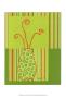 Minimalist Flowers In Green Ii by Jennifer Goldberger Limited Edition Pricing Art Print