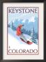 Snowboarder - Keystone, Colorado, C.2008 by Lantern Press Limited Edition Print