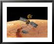 Artist's Conception Of Orbit Insertion By Mars Reconnaissance Orbiter by Stocktrek Images Limited Edition Pricing Art Print