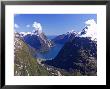 Cleddau Valley To Mitre Peak And Milford Sound, Fjordland National Park, South Island, New Zealand by David Wall Limited Edition Print