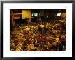 Railway Station Hall At Night Packed With Sleeping Pilgrims, Varanasi, Uttar Pradesh, India by Anders Blomqvist Limited Edition Print