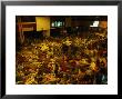 Railway Station Hall At Night Packed With Sleeping Pilgrims, Varanasi, Uttar Pradesh, India by Anders Blomqvist Limited Edition Print