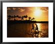 Couple On Beach At Sunset by Linda Ching Limited Edition Pricing Art Print