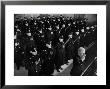 40 Uniformed Jersey City Police Officers Holding Nightsticks Erect Against Chest In A Salute by Margaret Bourke-White Limited Edition Print