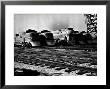 Super Chief And El Capitan Locomotives From The Santa Fe Railroad Sitting In A Rail Yard by William Vandivert Limited Edition Pricing Art Print