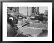 U.S. Tank With Gum Aimed At E. German Military Vehicle On Other Side Of Wall by Paul Schutzer Limited Edition Pricing Art Print