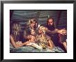 Tent Dwelling Hippie Family Of Mystic Arts Commune Bray Family Reading Bedtime Stories by John Olson Limited Edition Pricing Art Print