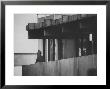 Masked Black September Arab Terrorist Looking From Balcony Of Athletes Housing Complex by Co Rentmeester Limited Edition Print