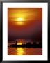 Boat At Sunset On Lake Tanganyika, Tanzania by Kristin Mosher Limited Edition Print