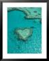 Australia, Queensland, Whitsunday Coast, Great Barrier Reef, Heart Reef, Aerial View by Walter Bibikow Limited Edition Pricing Art Print
