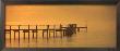 Pier With Orange Sky by Ruth Burke Limited Edition Pricing Art Print