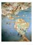 Map Of North And South America, From Sala Del Mappamondo (Hall Of The World Maps, C. 1574-75) by Antonio Giovanni De Varese Limited Edition Pricing Art Print