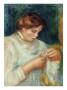 La Couseuse by Pierre-Auguste Renoir Limited Edition Print