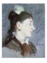 The Young Woman With A Wing Collar Profile by Ã‰Douard Manet Limited Edition Print