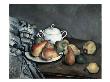 Sugar Bowl, Pears And Cloth by Paul Cã©Zanne Limited Edition Print