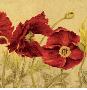 Jacquard Poppies Ii by Laurel Lehman Limited Edition Print