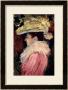 The Dance Of The Moulin Rouge: Detail Of An Elegant Woman Dressed In Pink, 1889-90 by Henri De Toulouse-Lautrec Limited Edition Print