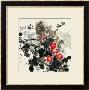 Birds And Red Blossoms By Rock by Wanqi Zhang Limited Edition Print