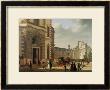 The Entrance To The Musee De Louvre And St. Louis Church, 1822 by Etienne Bouhot Limited Edition Print