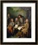 La Barre And Other Musicians, Circa 1710 by Robert Tournieres Limited Edition Pricing Art Print