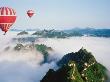 Hot Air Balloons Above The Great Wall by Astock Limited Edition Print