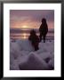 Alaska: Silhoutte Of Native Alaskan Children Watching The Midnight Sun by Ralph Crane Limited Edition Print