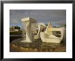 Sculpture With Water Fall On The Edge Of Frank Kitts Park, Wellington, North Island, New Zealand by Don Smith Limited Edition Print
